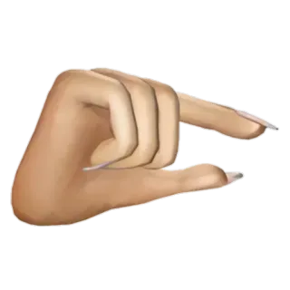 👇 de952528 gest ręki, obraźliwe, znak telegram sticker