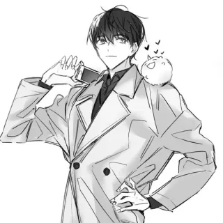 😎 35cec9a5 动漫, 漫画, 角色, 艺术, 插画, 绘画 telegram sticker