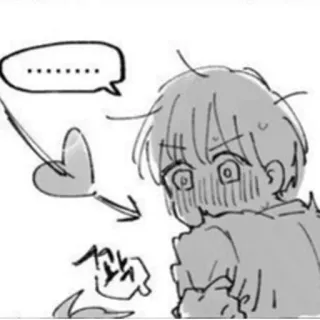 😍 bb468898 …… 动漫, 漫画, 卡通, 男孩, 震惊 telegram sticker