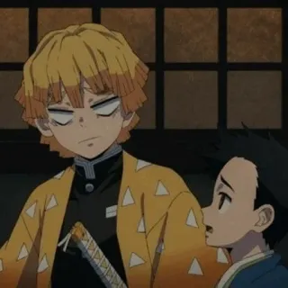 🔪 042e356d Zenitsu Agatsuma Demon Slayer อนิเมะ, ดาบพิฆาตอสูร, เซ็นนิตสึ, มังงะ, ดาบ, อนิเมะญี่ปุ่น telegram sticker