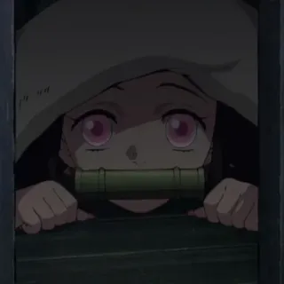 🔪 a636695b Nezuko Kamado Demon Slayer อนิเมะ, เนซึโกะ, ดาบพิฆาตอสูร, มังงะ, น่ารัก, ตัวละคร telegram sticker