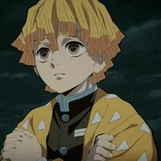 🔪 c3dfaeeb Zenitsu Agatsuma Demon Slayer อนิเมะ, ดาบพิฆาตอสูร, เซ็นนิตสึ, ตัวละคร, มังงะ telegram sticker