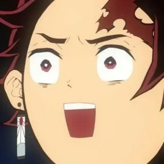 🔪 df6e241e Tanjiro Kamado Demon Slayer อนิเมะ, ดาบพิฆาตอสูร, ทันจิโร่, มังงะ, การ์ตูน telegram sticker