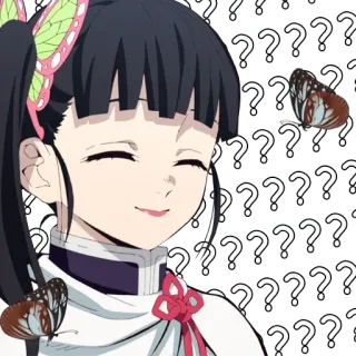 🤔 d111a19d Kanao Tsuyuri Demon Slayer Anime, Demon Slayer, Kanao Tsuyuri, Kupu-kupu, Lucu, Manga telegram sticker