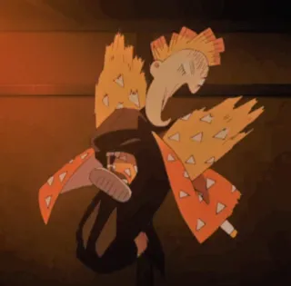 🥔 72a9c71e Zenitsu Agatsuma Demon Slayer Anime, Demon Slayer, Zenitsu, Éclair, Épée telegram sticker