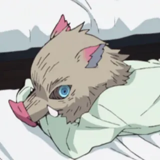 🗡 5b1dca91 Inosuke Hashibira Demon Slayer อนิเมะ, ดาบพิฆาตอสูร, อิโนะสุเกะ, หมูป่า, น่ารัก, มังงะ telegram sticker