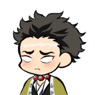 ⛰ 2e1f9aab Gyomei Himejima Demon Slayer 动漫, 角色, 粉丝作品, 贴纸, 鬼灭之刃, 悲鸣屿行冥 telegram sticker