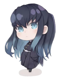 🌬 b515e8c7 Muichiro Tokito Demon Slayer 动漫, 鬼灭之刃, 时透无一郎, Q版, 贴纸 telegram sticker