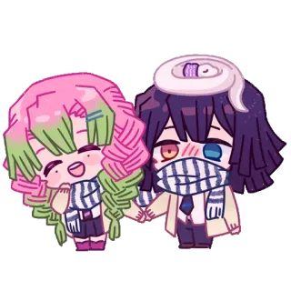 ❤️ d0acf1bb 动漫, 可爱, Q版, 情侣, 卡通 telegram sticker