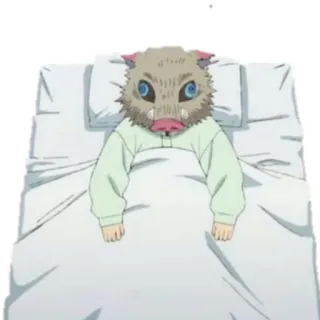 😞 38f21291 Inosuke Hashibira Demon Slayer anime, demon slayer, inosuke, hashibira, character whatsapp sticker