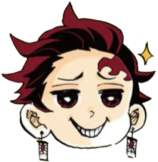 😁 7b1d6aba Tanjiro Kamado Demon Slayer 动漫, 鬼灭之刃, 炭治郎, 灶门炭治郎, 漫画, Q版, 搞笑 telegram sticker