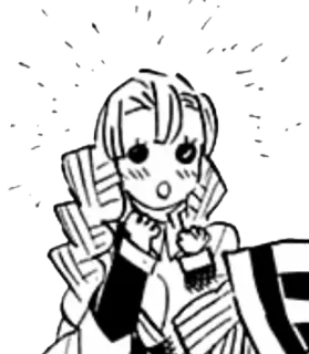 💝 80ad469c Mitsuri Kanroji Demon Slayer 动漫, 鬼灭之刃, 甘露寺蜜璃, 恋柱, 漫画, 可爱 telegram sticker