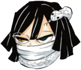 😑 a30724db Obanai Iguro Demon Slayer 动漫, 漫画, 鬼灭之刃, 伊黑小芭内, 蛇, 角色, 伊黑 telegram sticker