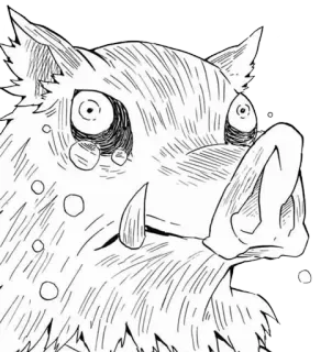 🐷 aec8f0f0 野猪, 动物, 搞笑, 可爱, 贴纸, 野猪 telegram sticker