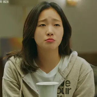 ☹️ 5c6010d5 ผู้หญิง, ภาพเหมือน, คน, เอเชีย, สีหน้าเป็นกลาง, ลำลอง whatsapp sticker