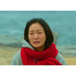 😭 c37a3ae0 ร้องไห้, เศร้า, เสียใจ, ผู้หญิง, ผ้าพันคอ, อารมณ์ whatsapp sticker