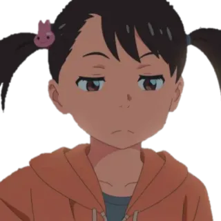 😒 36594216 อนิเมะ, ผู้หญิง, น่ารัก, สีหน้า, เบื่อ telegram sticker