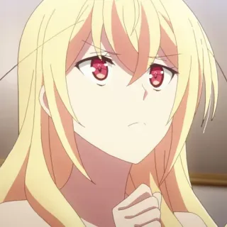 ☁️ e17b47db Anime, Dessin animé, Fille, Blonde, Personnage, Manga whatsapp sticker