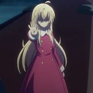 ☁️ e9eb3d43 Anime, Fille, Personnage, Stop, Main whatsapp sticker