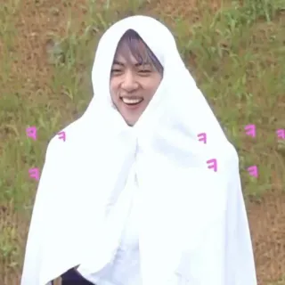 🐹 b78be4b1 ㅋㅋ 笑い, 笑顔, 人, タオル, 韓国, ㅋㅋ telegram sticker