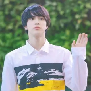 🐹 e6ea8fa0 Jin kpop, アイドル, 歌手, ウェーブ, 韓国, 男性 telegram sticker