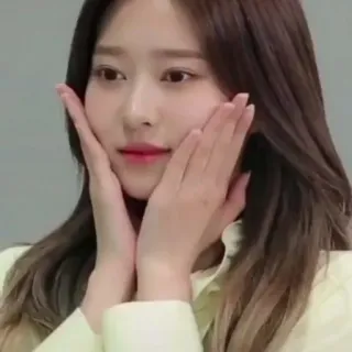 ☁️ 3fde59b8 wanita, gadis, wajah, potret, asia, imut telegram sticker