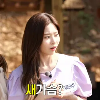 ☁️ bb595ae1 새가슴?제민주 korea, wanita, ekspresi, potret telegram sticker