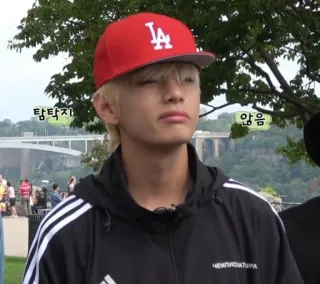 🐺 1b863f2c 탐탁지
않음 คน, หมวกแก๊ป, LA, คนดัง telegram sticker