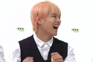 🐺 651b1ff5 ㅋㅋㅋㅋ หัวเราะ, เกาหลี, คน, ผู้ชาย, ยิ้ม, มีความสุข telegram sticker