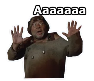 😫 51feb72a Aaaaaaa shock, miedo, grito, expresión, reacción, película, cara telegram sticker