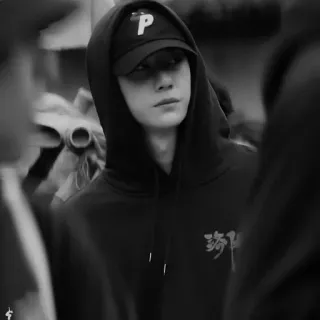 🥀 19f09077 淤泥 chinês, asiático, roupa, chapéu, moletom com capuz, pessoa telegram sticker