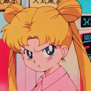 😠 2b48da3d Sailor Moon anime, sailor moon, cartoon, angry, manga telegram sticker