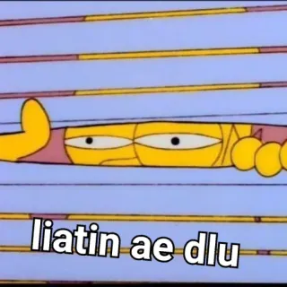 🧐 473d603f liatin ae dlu cartoon, simpsons, funny, meme, character telegram sticker