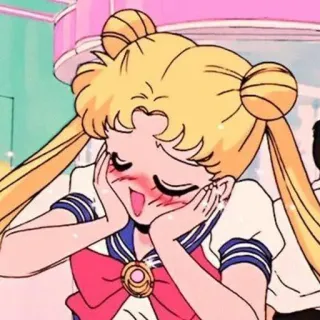 😌 e695bde5 Sailor Moon Sailor Moon, anime, manga, magical girl, cartoon, kawaii telegram sticker