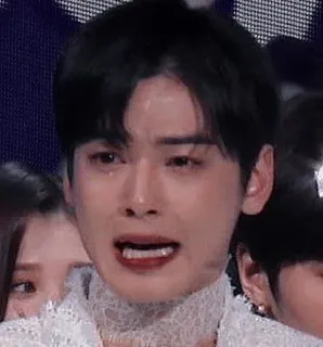 🦧 46078904 pleurer, triste, bouleversé, émotionnel, kpop whatsapp sticker