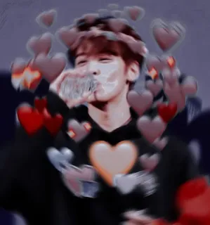 🦧 9f303563 coeurs, amour, personne, idole, asiatique, kpop whatsapp sticker