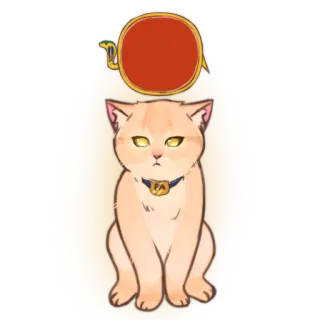 ☀️ 86152649 kucing, mesir, firaun, lucu, hewan peliharaan telegram sticker