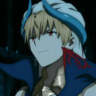 ✨ 4d6f2e60 Gilgamesh Fate/Zero Anime, Bogenschütze, König, Gold, Fate whatsapp sticker