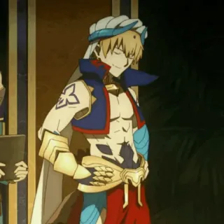 ✨ a8f7cb2e Gilgamesh Fate/Grand Order Anime, König, Bogenschütze, Fate, Diener, Heldengeist whatsapp sticker