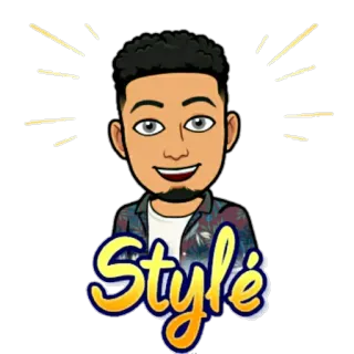 😁 9107d4f0 Style สไตล์, bitmoji, อวาตาร์, ผู้ชาย, การ์ตูน telegram sticker