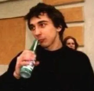 🍾 0f87d1fe person, drinking, bottle, alcohol whatsapp sticker