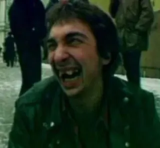 😁 54075726 funny, face, weird, man, teeth whatsapp sticker