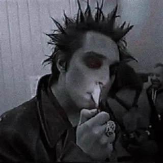 🚬 72b3c565 punk, smoking, cigarette, lighter, dark whatsapp sticker