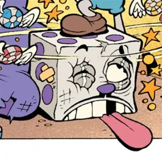🤪 311eaeba King Dice Cuphead cuphead, king dice, game, cartoon, dice whatsapp sticker
