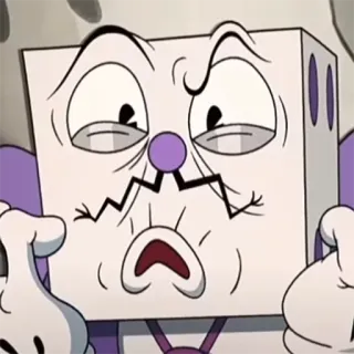 🤯 57ab6dc1 King Dice The Cuphead Show! cartoon, King Dice, The Cuphead Show, Netflix, dice, animation whatsapp sticker