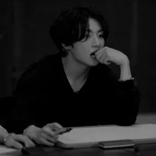 ⛓️ 746ad3a7 portrait, person, man, black and white, indoors whatsapp sticker