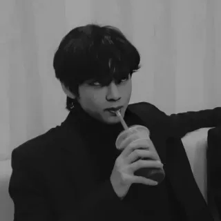 ⛓️ 84984a74 man, drinking, portrait, idol, beverage whatsapp sticker