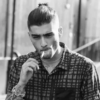 🚬 36c8442e Zayn Malik đàn ông, hút thuốc, thuốc lá, người nổi tiếng, chân dung telegram sticker