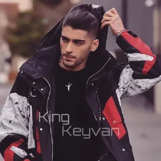 🚶‍♂️ 3b70c30a King Keyvan chân dung, đàn ông, thời trang, phong cách telegram sticker
