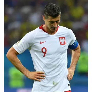 🤦‍♂ 35567b8b Robert Lewandowski sepak bola, football, atlet, Polandia, Lewandowski, olahraga telegram sticker